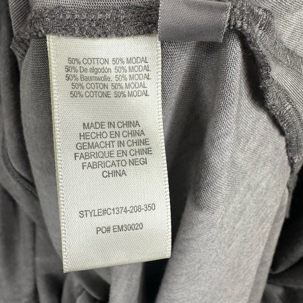 Cloth & Stone Womens size Large Cold Shoulder Midi Dress Gray Beachy Coastal - Picture 9 of 9